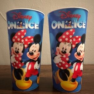 Disney On Ice Soda Souvenir Cups Mickey Minnie used once